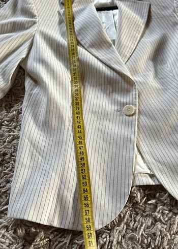 Çizgili Blazer Ceket - Görsel 7