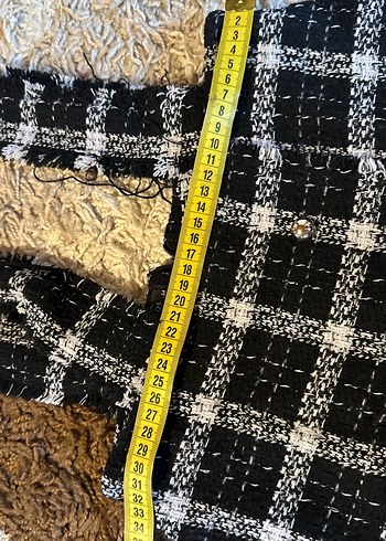 Ekoseli Askılı Triko Elbise - Görsel 9