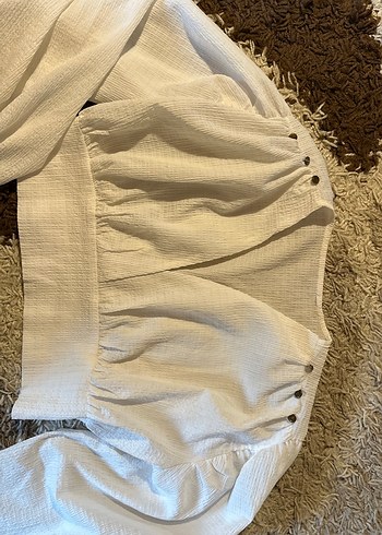 Keten mini bluz - Görsel 5