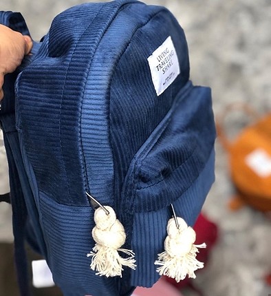 Markasız Ürün 25x30cm fitilli keten sirt cantasi sifir ambalajinda urundur