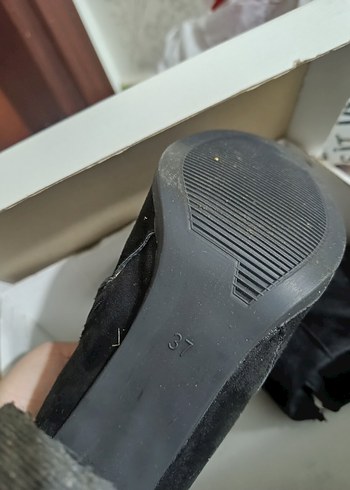 Siyah Süet Tokalı Kadın Bot - Görsel 6