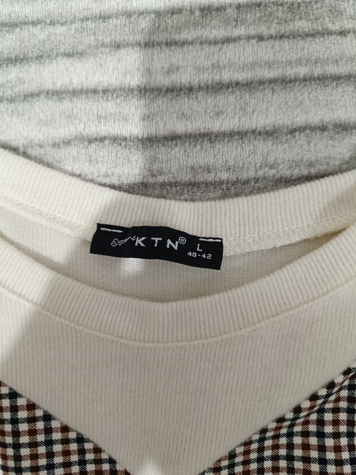 Uzun Kollu Beyaz Kadın Sweatshirt - Görsel 4