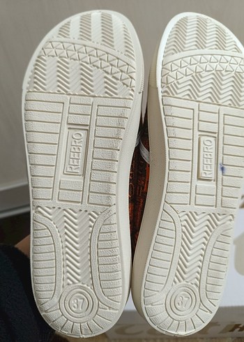 Renkli Desenli Kahverengi Espadril - Görsel 4