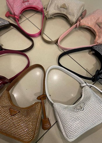 Prada PrAda taşlı çanta