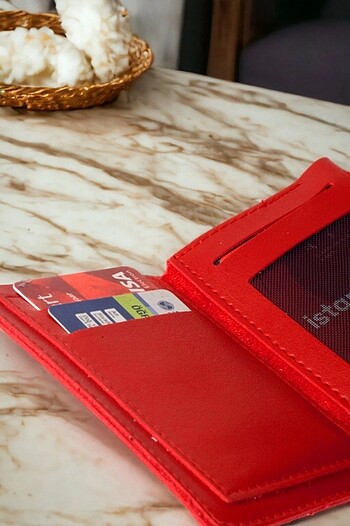  Beden kırmızı Renk Zarflı kırmızı cüzdan
