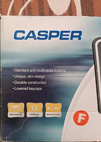 CASPER Siyah Kablolu Klavye - Görsel 2