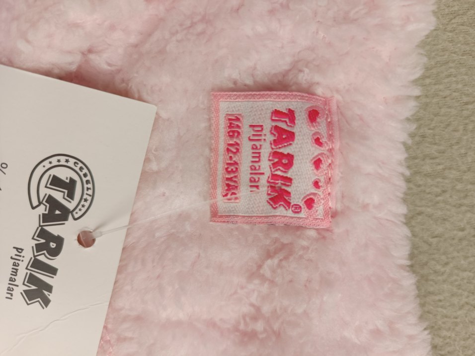 Kız Çocuk Pembe polar pijama takımı - Görsel 3