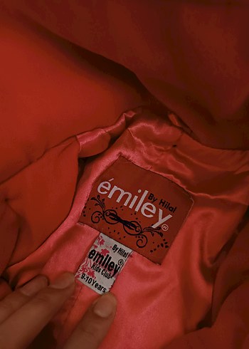 Kapüşonlu Kırmızı cocuk Kaban - Görsel 2