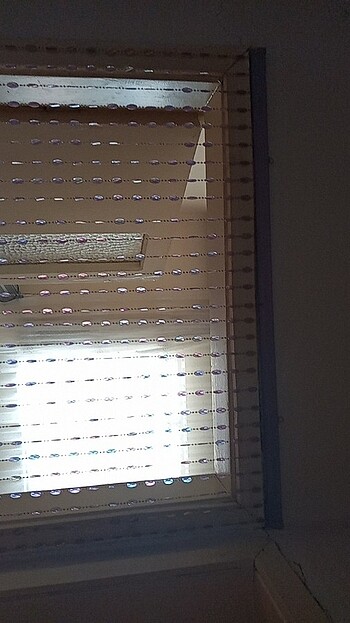 Beden mor Renk Boncuklu kapi perdesi