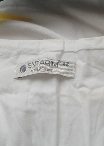 Nakışlı Beyaz Hamile Gecelik Mini - Görsel 5