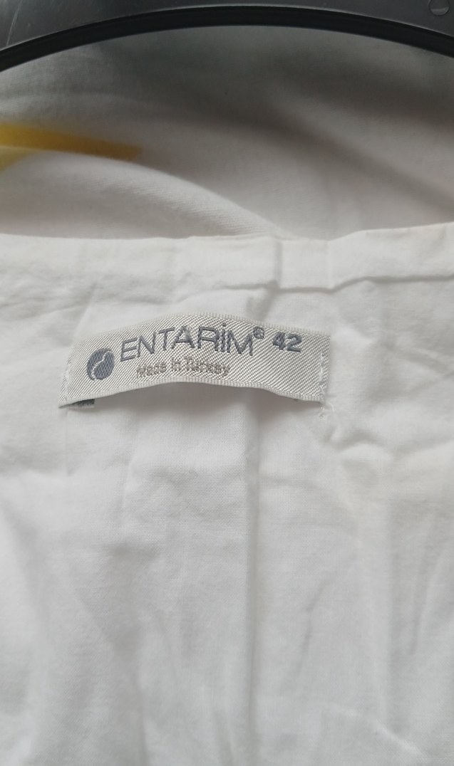 Nakışlı Beyaz Hamile Gecelik Mini - Görsel 5