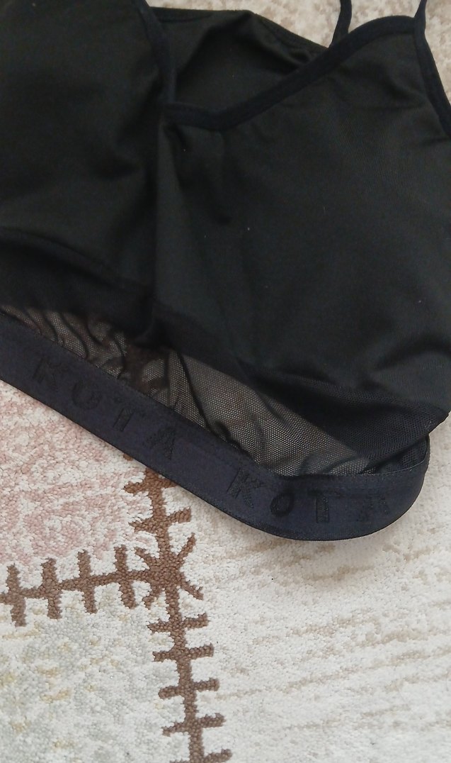 Siyah Spor Sütyeni Midi Boy - Görsel 2