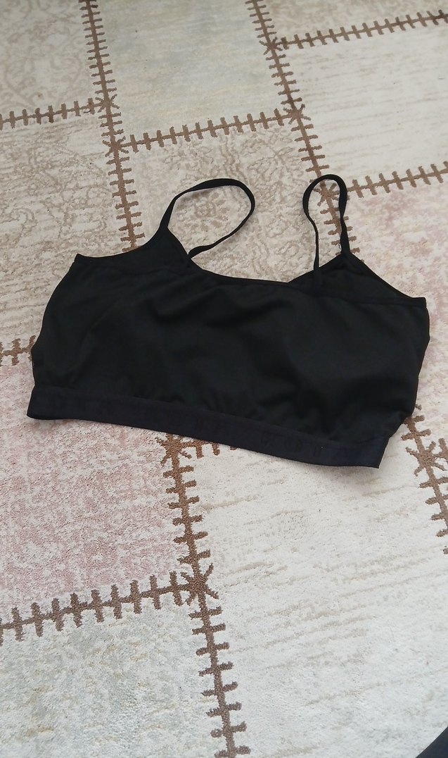 Siyah Spor Sütyeni Midi Boy - Görsel 3