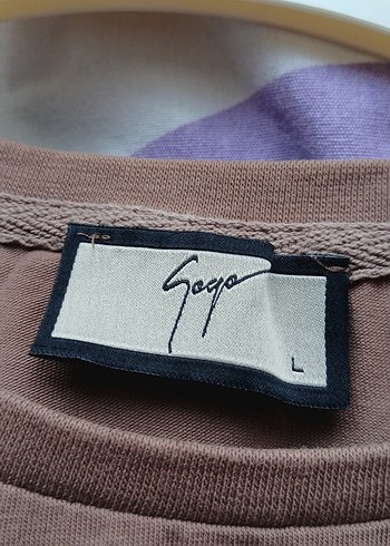 Baskılı Kısa Kollu Kahverengi Kadın Tişört - Görsel 3