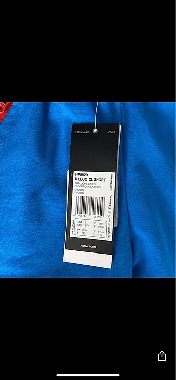 9 Yaş Beden Adidas yeni etiketli şort