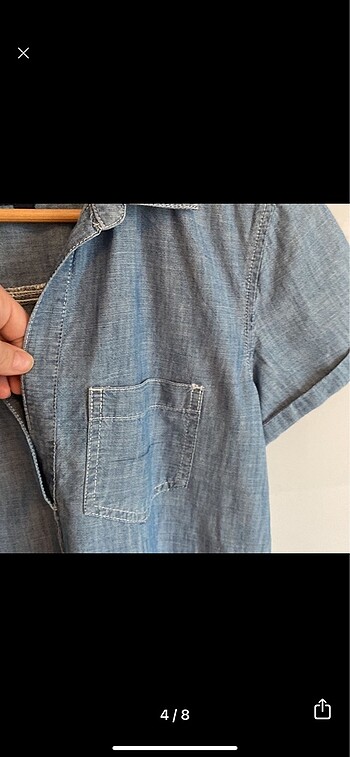 xs Beden mavi Renk Gap denim elbise