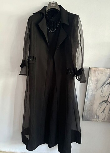 xxl Beden siyah Renk Minel Abaya elbise ikili takım