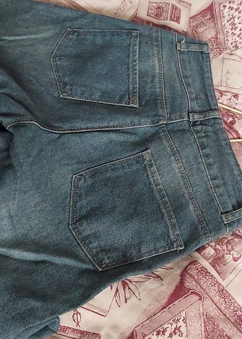 Bol Kesim Midi Denim Kadın Kot Pantolon - Görsel 4