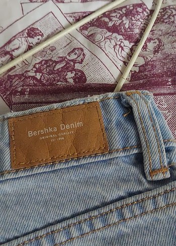 Kadın Mavi Midi Boy Bol Kesim Denim Jean - Görsel 6