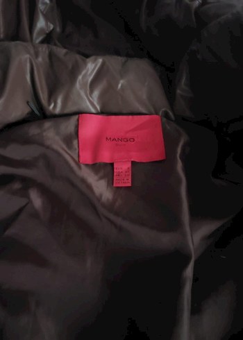 Kahverengi Deri Kadın Kışlık Mont - Görsel 4