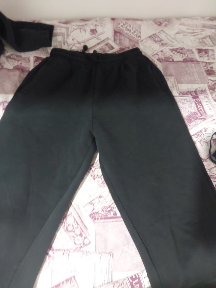 Siyah Salaş Kadın Eşofman Altı - Görsel 2