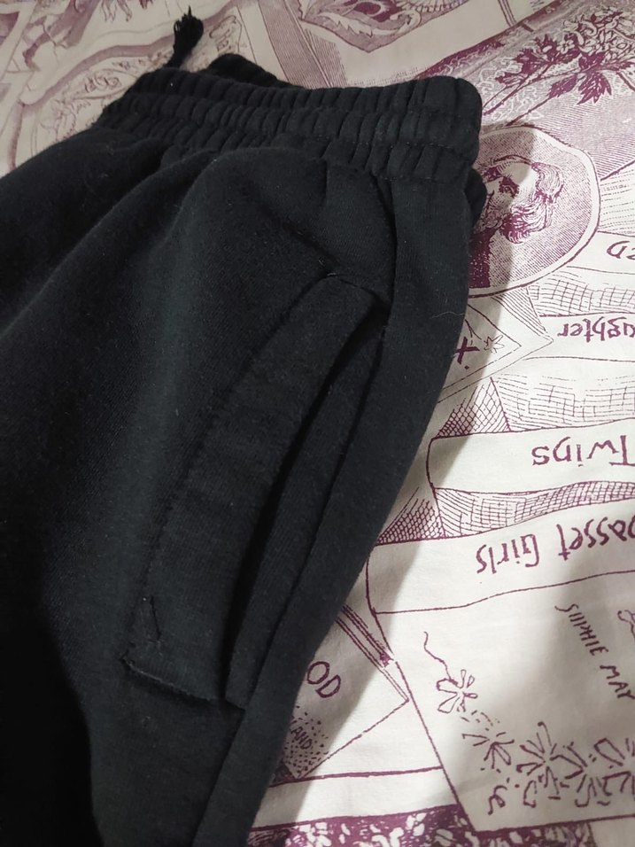 Siyah Salaş Kadın Eşofman Altı - Görsel 4