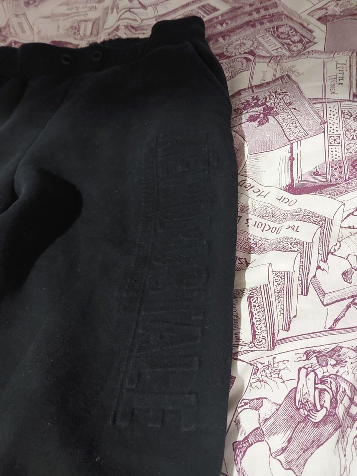 Siyah Düğmeli Kadın Midi eşofman altı - Görsel 2