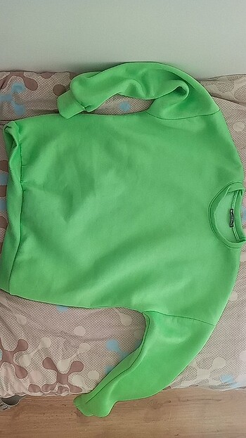 xl Beden yeşil Renk Sweatshirt 
