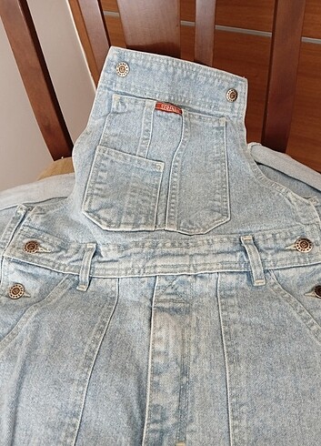 l Beden mavi Renk denim (jean) tulum 