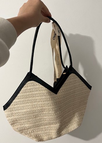 Zara Bohem Beyaz Baskılı Kadın Çanta