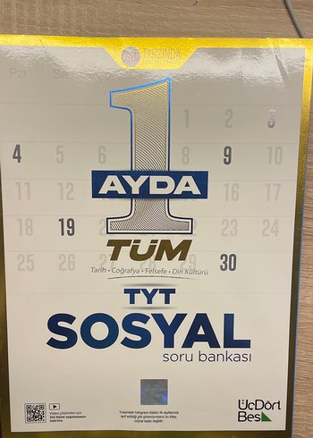 AYDA 1 TYT Sosyal Soru Bankası