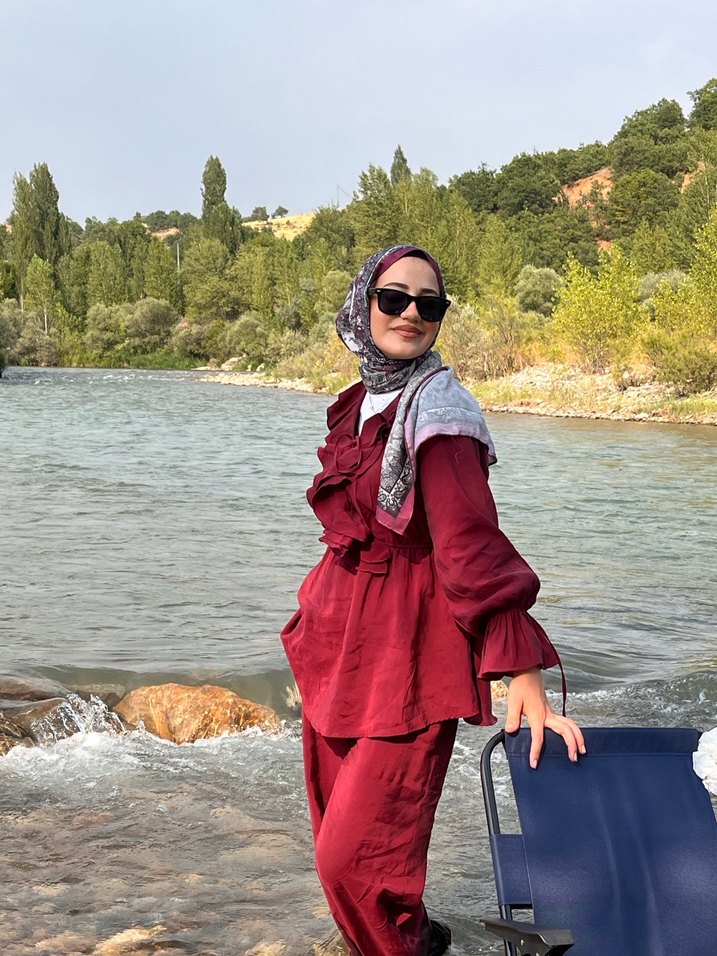 Bordo Uzun Kollu Salaş Kadın Takım - Görsel 3