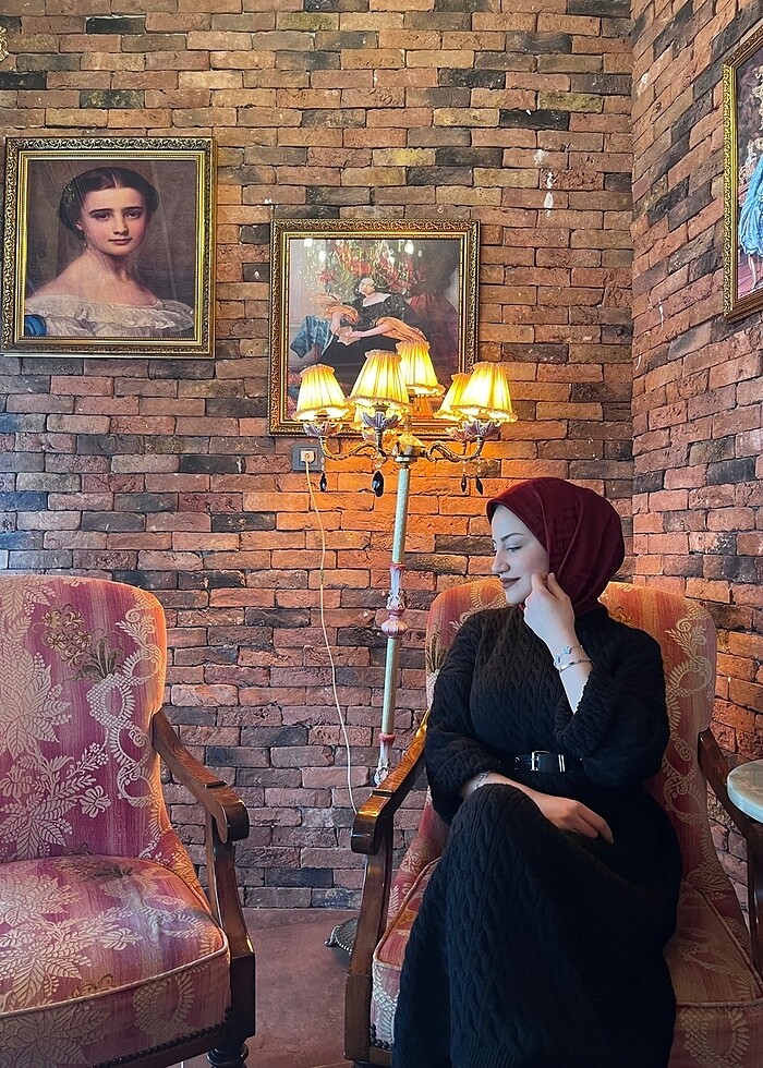 Siyah triko elbise - Görsel 2