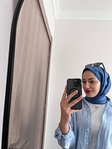 Diğer Çizgili saten gömlek