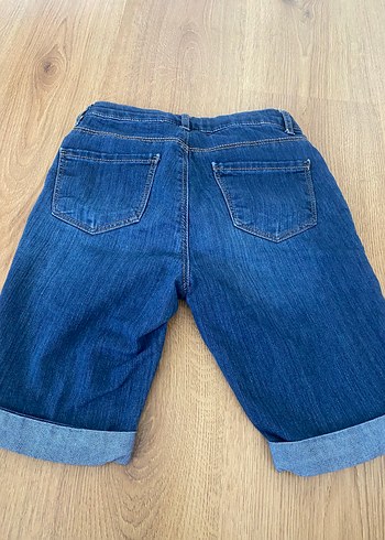 LC Waikiki kız çocuk Parlak Mavi Bol Kesim Denim Şort