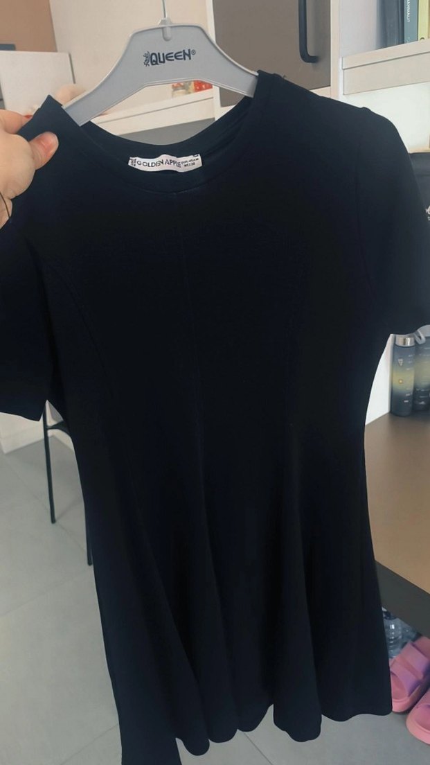 Siyah mini elbise - Görsel 2