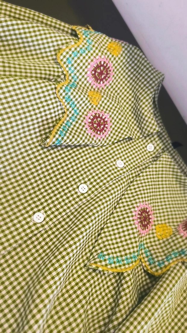 Nakışlı Çok Renkli Uzun Kollu Gömlek - Görsel 2