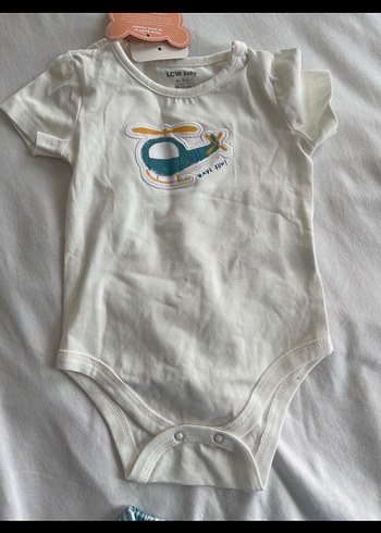 Mavi Baskılı Kısa Kollu Bebek Takımı - Görsel 2