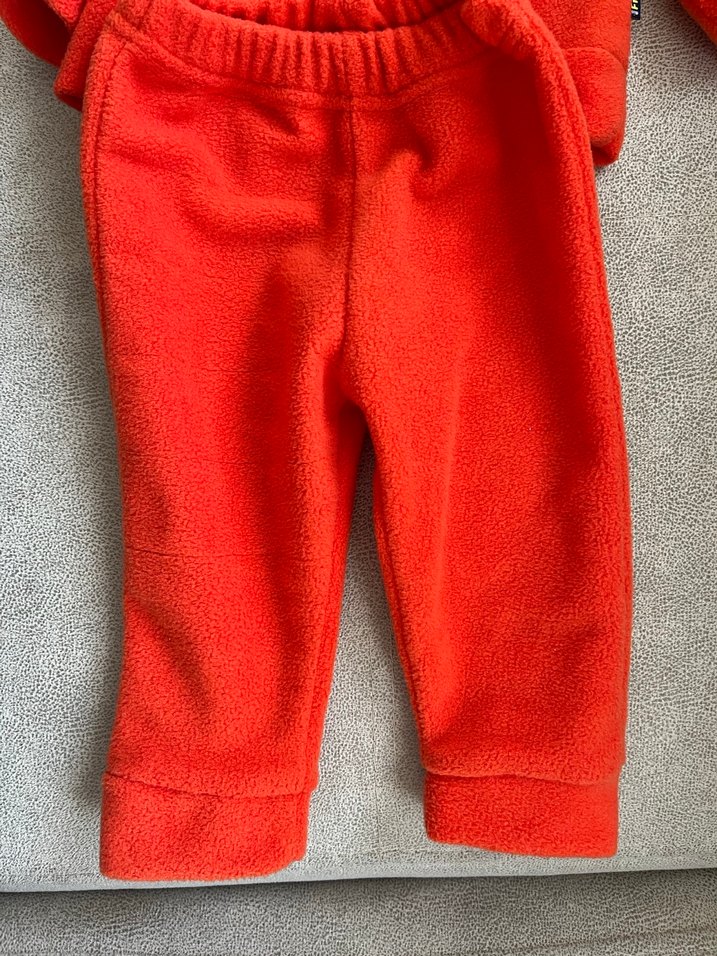 Turuncu Kapüşonlu Bebek Erkek Takımı - Görsel 2