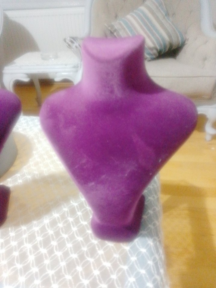 Mor Kadife Kolye Standı - Görsel 3