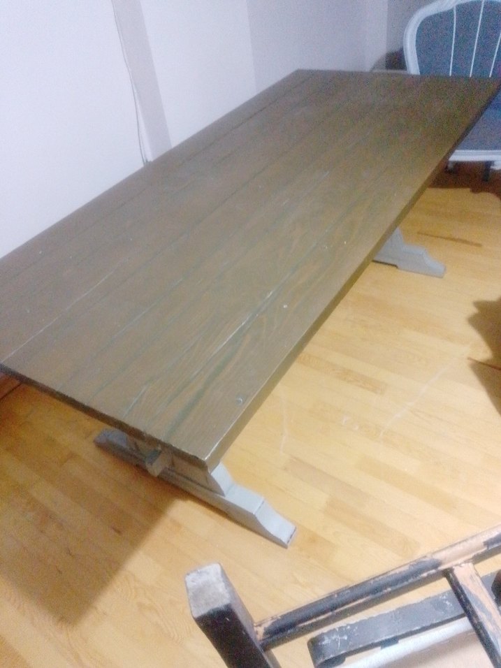 mudo marka 12 kişilik ahşap masa - Görsel 4