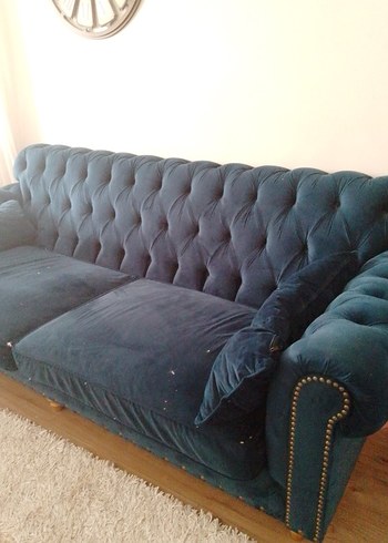 Lacivert Modern Klasik muda marka kanepe - Görsel 4