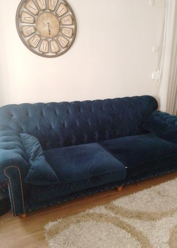 Lacivert Modern Klasik muda marka kanepe - Görsel 5