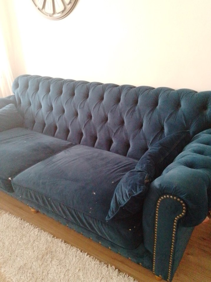 Lacivert Modern Klasik muda marka kanepe - Görsel 4