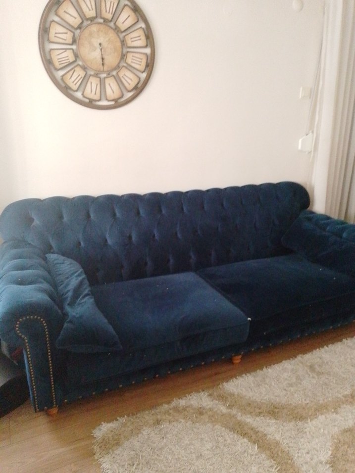 Lacivert Modern Klasik muda marka kanepe - Görsel 5