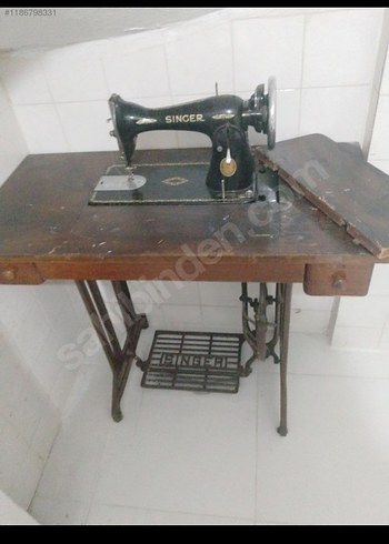 Parlak Kahverengi Singer Dikiş Makinesi - Görsel 2