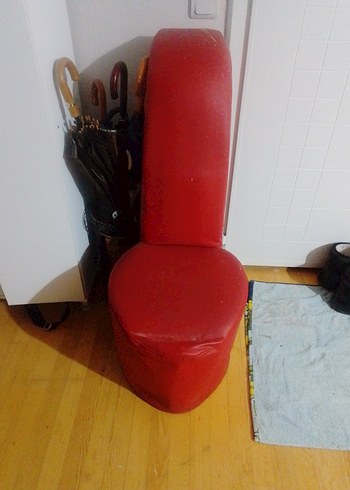 Kırmızı Deri Tokalı Yüksek Topuklu Stiletto - Görsel 3