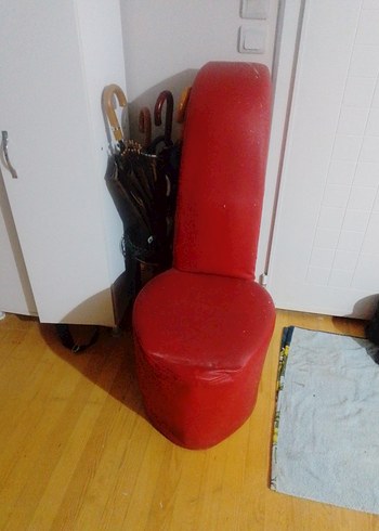 Kırmızı Deri Tokalı Yüksek Topuklu Stiletto - Görsel 4