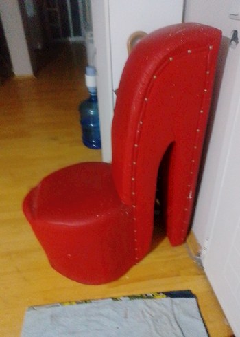 Kırmızı Deri Tokalı Yüksek Topuklu Stiletto - Görsel 2