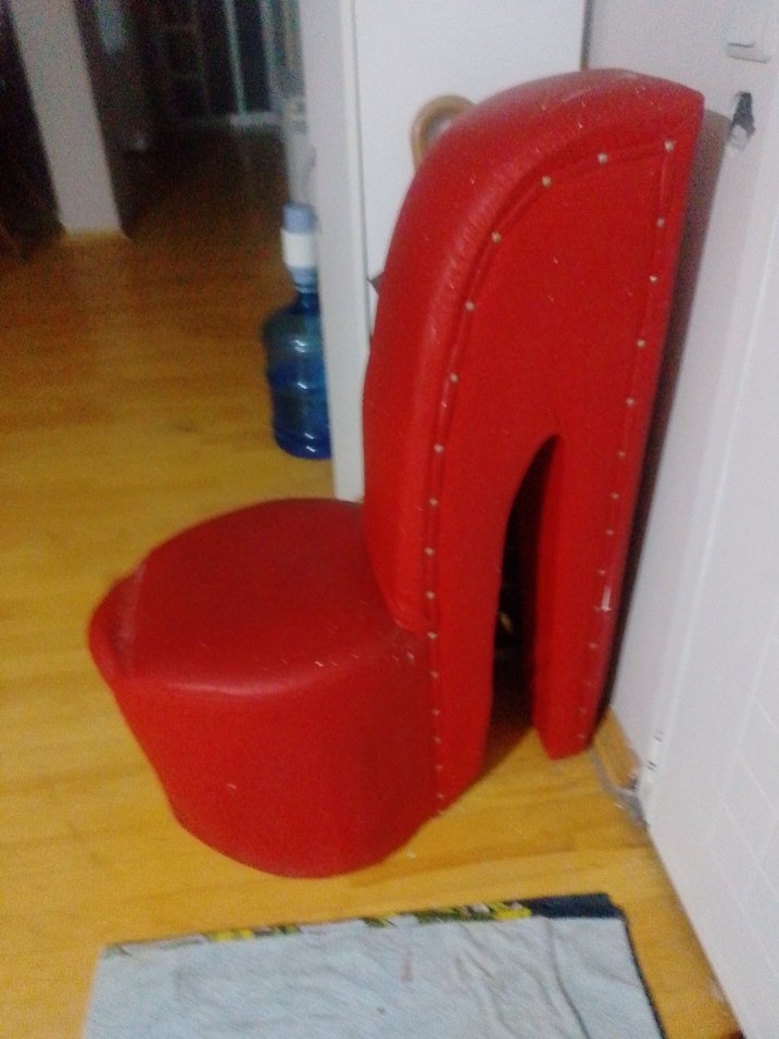 Kırmızı Deri Tokalı Yüksek Topuklu Stiletto - Görsel 2